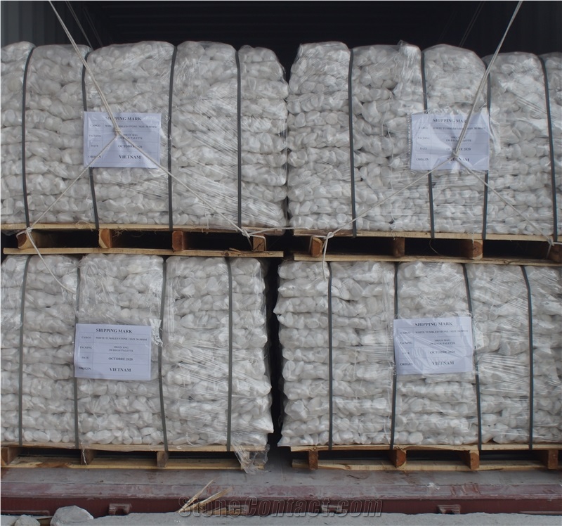 Natural White Pebble Stone from Viet Nam