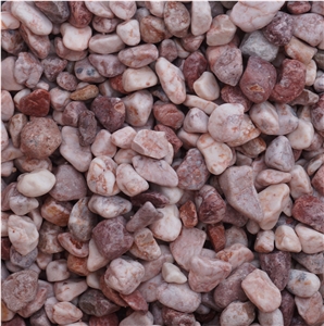 Pink Tumbled Pebble Stone from Viet Nam