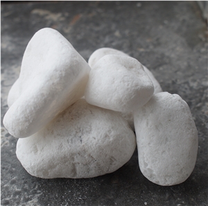 Supply Natural White Pebble Stone Tumble Stone