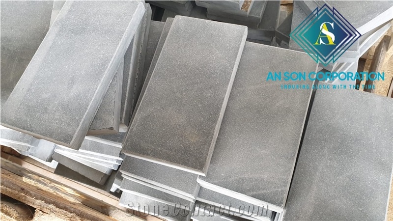 Sandblasted Grey Blue Stone Tiles