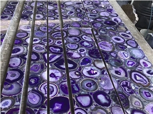 Amethyst Purple Semi Agate Stone for Countertops