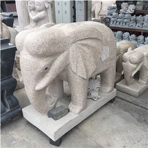 Animal Carving Granite Statues For Garden Decor