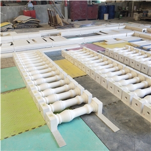 Balcony Baluster Polished Outdoor Beige Limestone