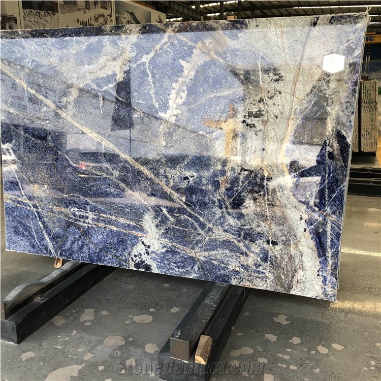 Luxury Beautiful Blue Granite Slabs For Background Wall