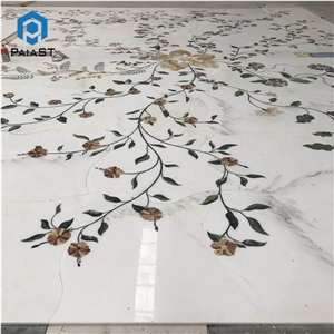 Beautiful Marble Flower Water Jet Pattern Beautiful Marble Flower Water Jet Pattern