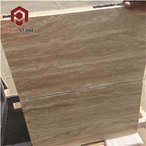 Beige Travertine Tile For Project Exterior Wall