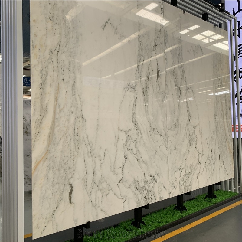 Bianco Faniello Marble For Hotel Background Wall
