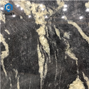 Black Golden Veins Granite Slab