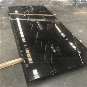 Nero St Laurent Marble Slab Tiles For Interior Wall Design