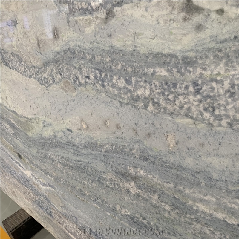 Blue Crystal Marble Tiles For Interior Floor And Wall Design