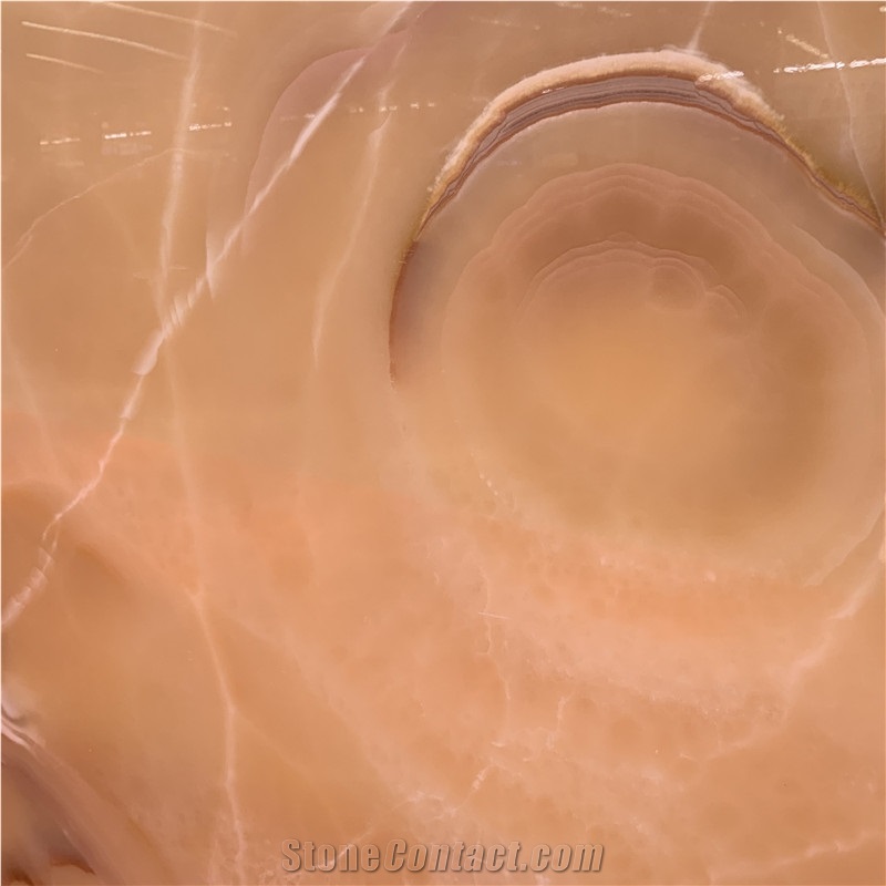 Brown Onyx Slab Tile For Background Wall