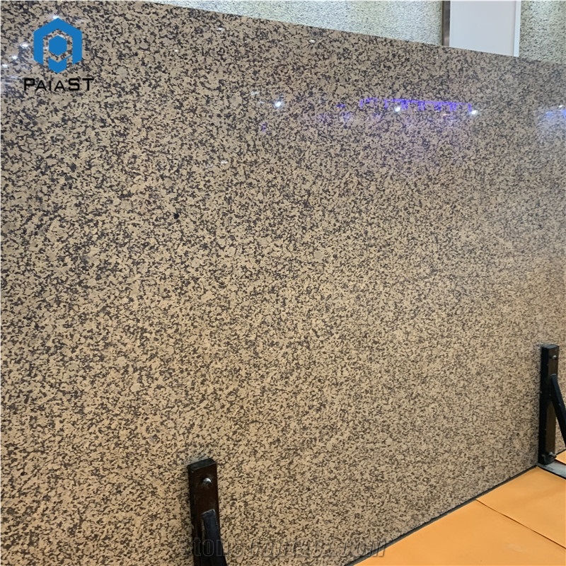 China Chrysanthemum Yellow Granite Slabs