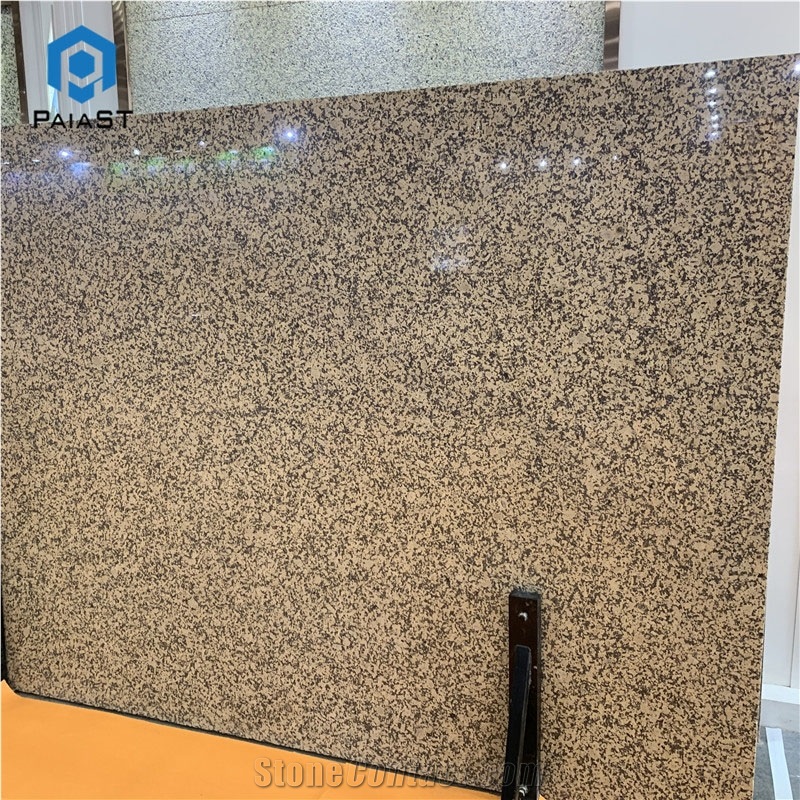 China Chrysanthemum Yellow Granite Slabs
