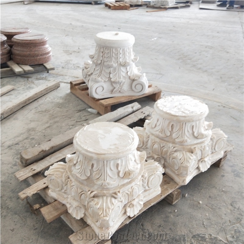 China Good Price Marble Stone Column Capitals