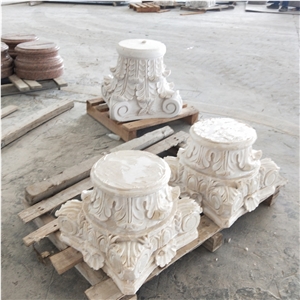 China Good Price Marble Stone Column Capitals