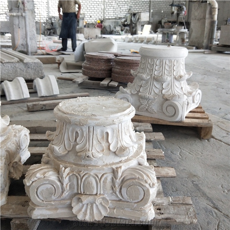 China Good Price Marble Stone Column Capitals
