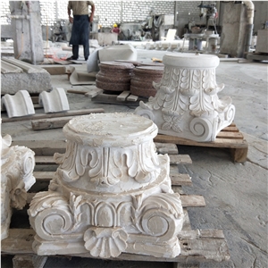 China Good Price Marble Stone Column Capitals