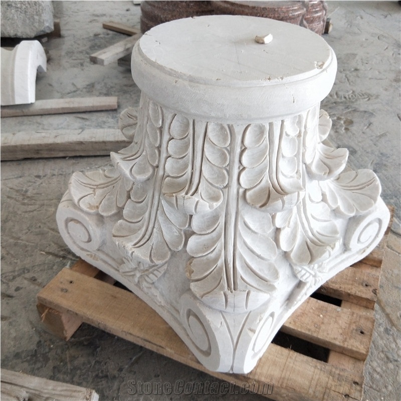 China Good Price Marble Stone Column Capitals