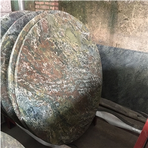 China Nine Dragon Marble Round Table Tops