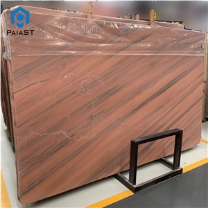 China Noisette Fleury Red Marble Slab Wholesale
