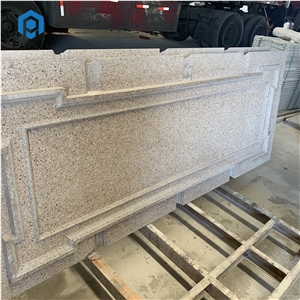 China Pink Granite Cnc Carving Pattern For Wall