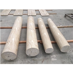 Columns Architectural Beige Marble Roman Pillar