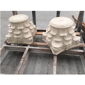 Columns Architectural Beige Marble Roman Pillar