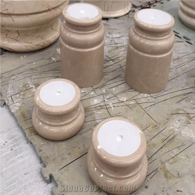 Columns Architectural Beige Marble Roman Pillar