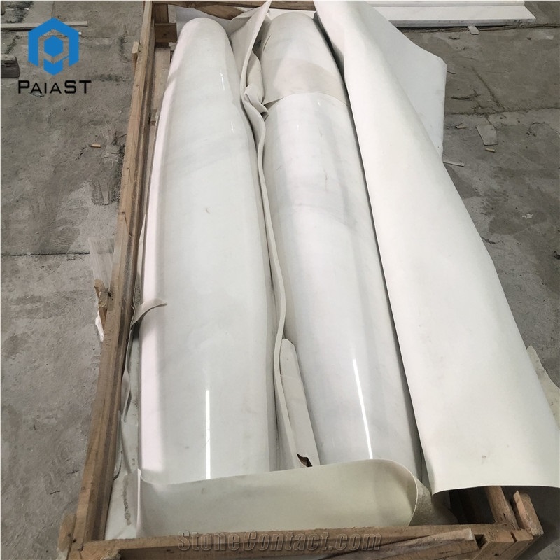 Custom Decororative Round Marble Solid Columns