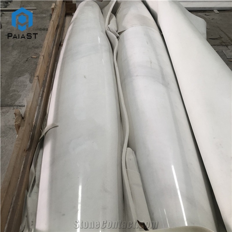 Custom Decororative Round Marble Solid Columns