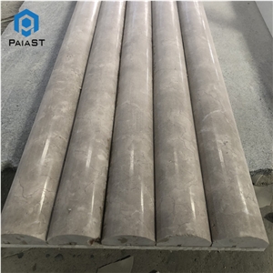 Custom Decororative Round Marble Solid Columns