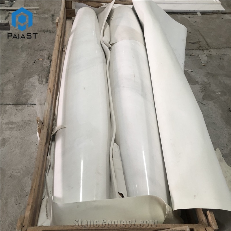 Custom Decororative Round Marble Solid Columns