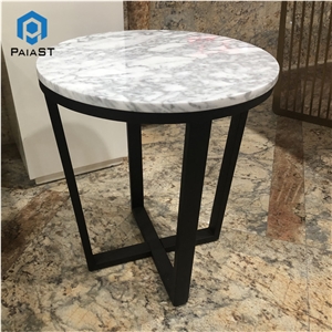 Custom Furniture Round White Marble Table Top