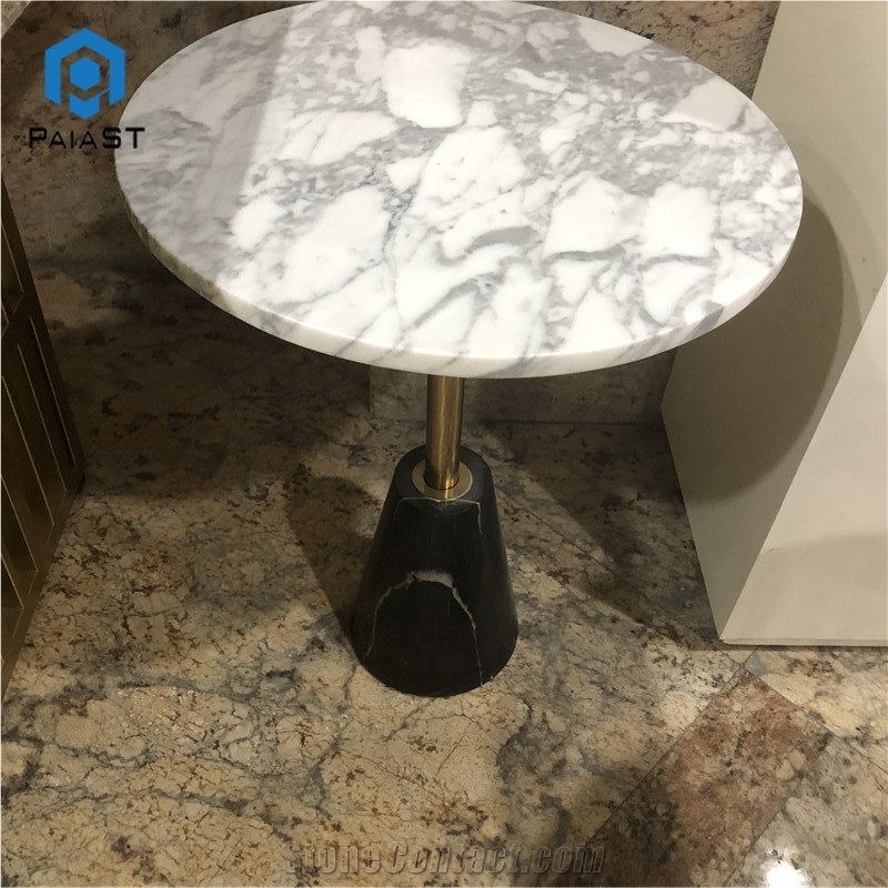 Custom Furniture Round White Marble Table Top