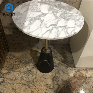 Custom Furniture Round White Marble Table Top