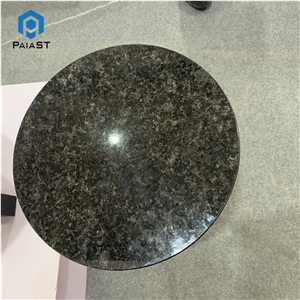 Custom Round Dark Granite Coffee Table For Home