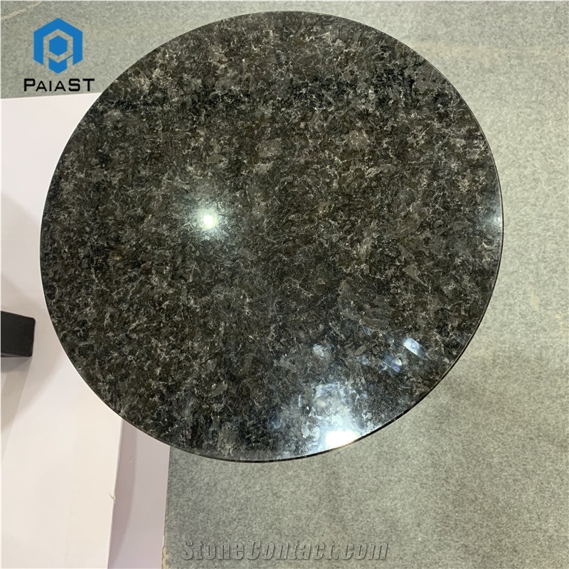 Custom Round Dark Granite Coffee Table For Home