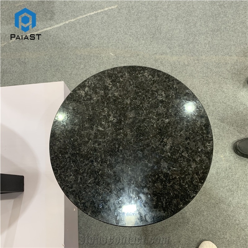 Custom Round Dark Granite Coffee Table For Home