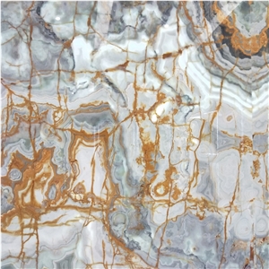 Dark Grey Black Jade Onyx Stone Slabs for Villa