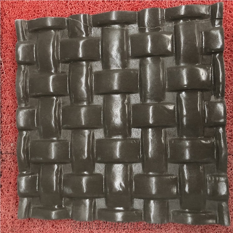 Decoration 3d Wall Panel Black Granite Tile