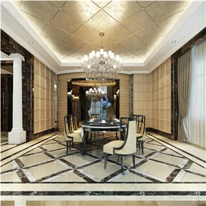 Decorative Marble Waterjet Medallion Pattern Floor