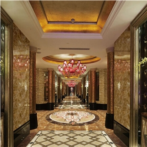 Decorative Marble Waterjet Medallion Pattern Floor
