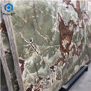 Emerald Dark Green Jade Onyx Tile Slab
