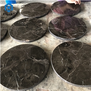 Emperador Dark Round Coffee Marble Table Top