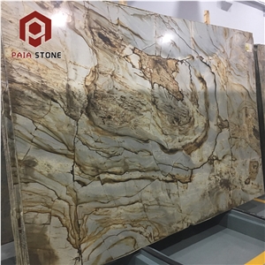 Exotic Stone Roman Impression Quartzite Slab For Wall