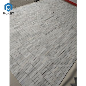 Factory Direct Grey Rectangle Marble Mosaic Tiles