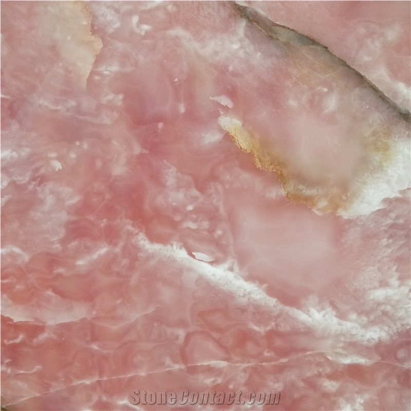Factory Direct Sale Pink Onyx Marble Stone Slab