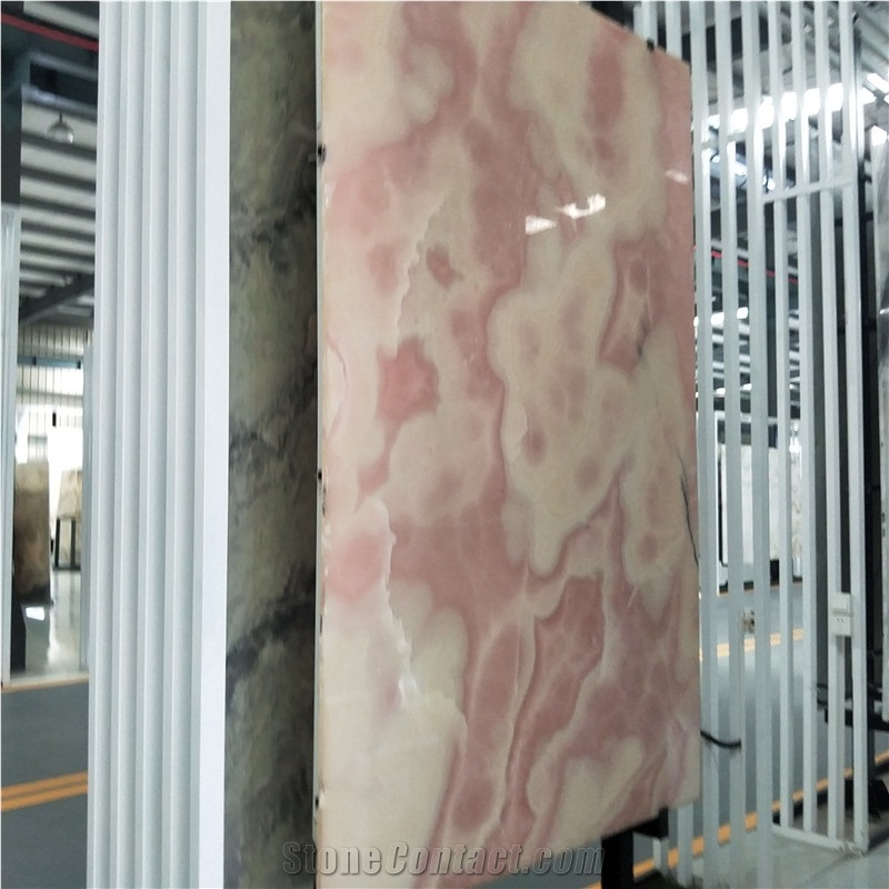 Factory Direct Sale Pink Onyx Marble Stone Slab