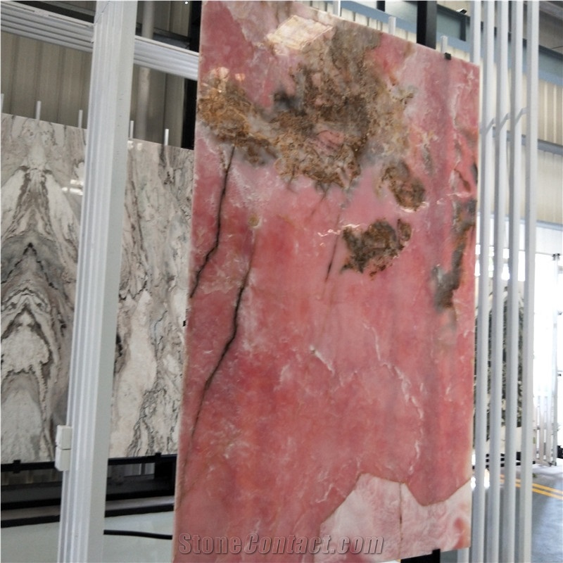 Factory Direct Sale Pink Onyx Marble Stone Slab
