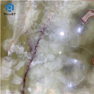 Factory Direct Square Green Onyx Table For Villa
